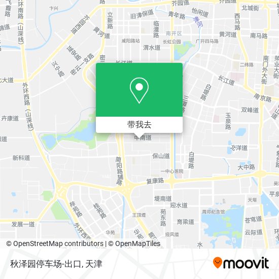 秋泽园停车场-出口地图