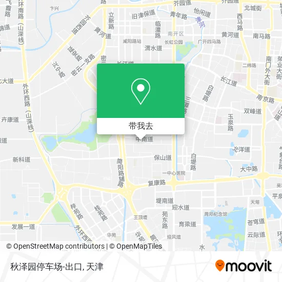 秋泽园停车场-出口地图