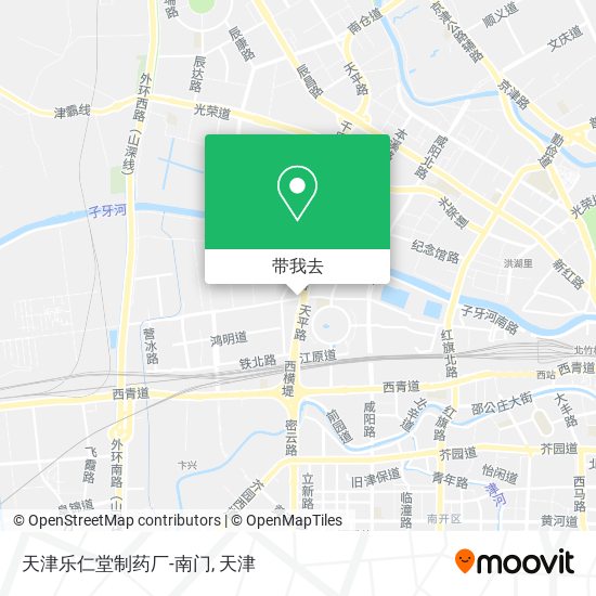 天津乐仁堂制药厂-南门地图
