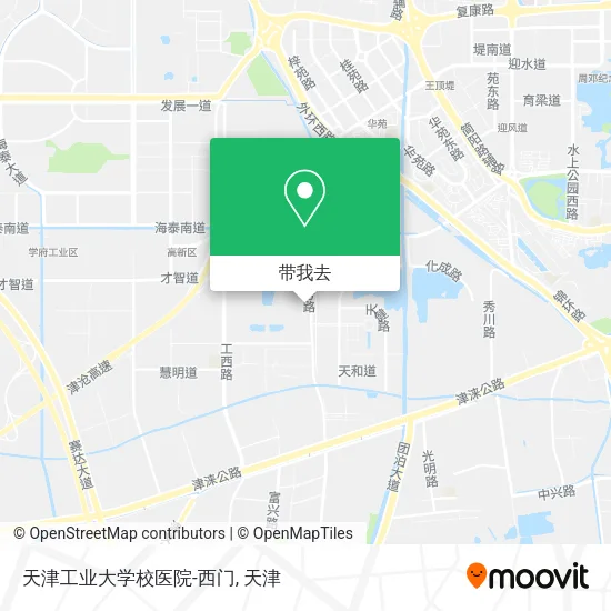 天津工业大学校医院-西门地图