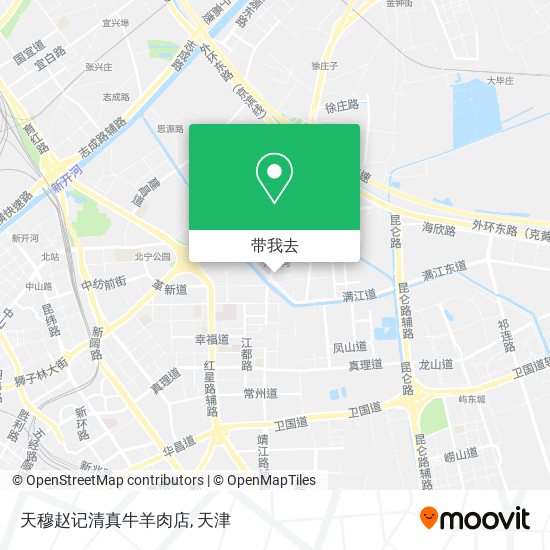 天穆赵记清真牛羊肉店地图