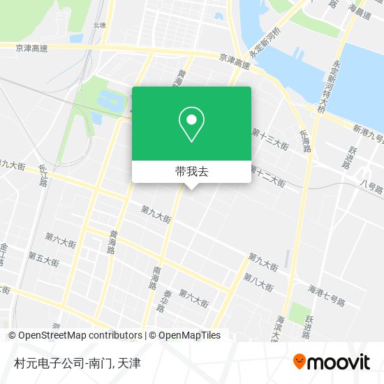 村元电子公司-南门地图