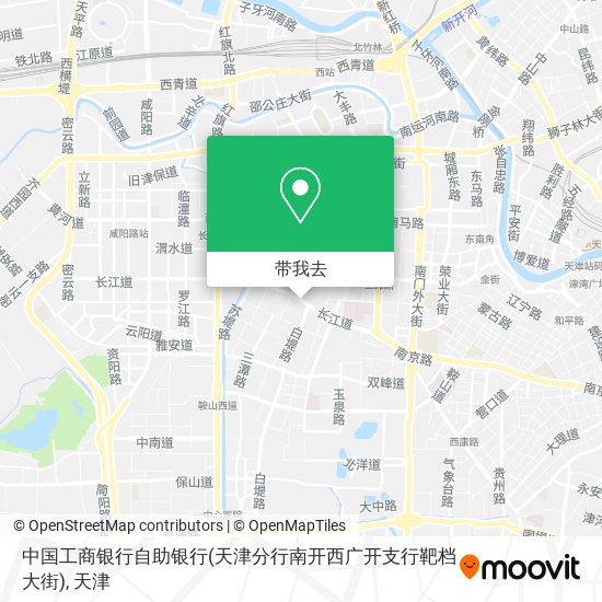 中国工商银行自助银行(天津分行南开西广开支行靶档大街)地图
