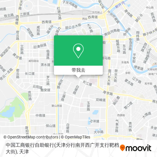 中国工商银行自助银行(天津分行南开西广开支行靶档大街)地图