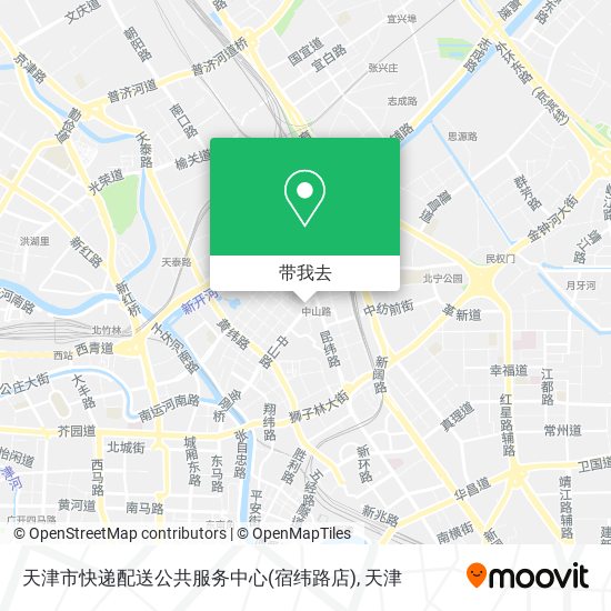 天津市快递配送公共服务中心(宿纬路店)地图