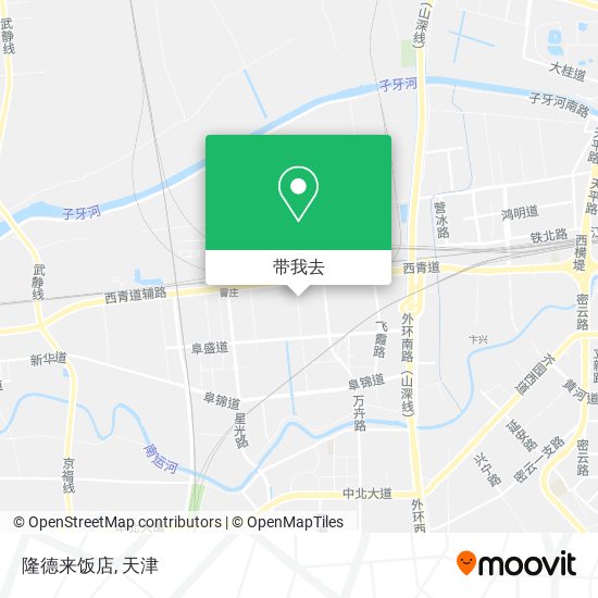隆德来饭店地图