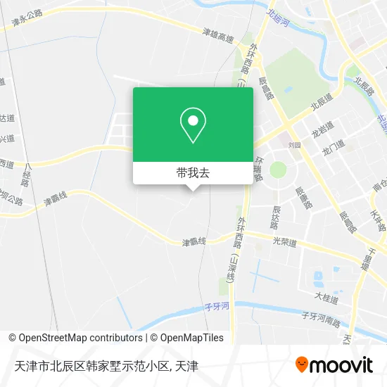 天津市北辰区韩家墅示范小区地图