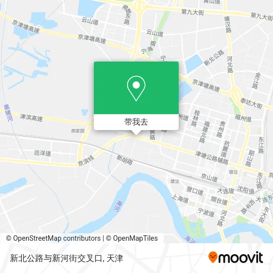 新北公路与新河街交叉口地图