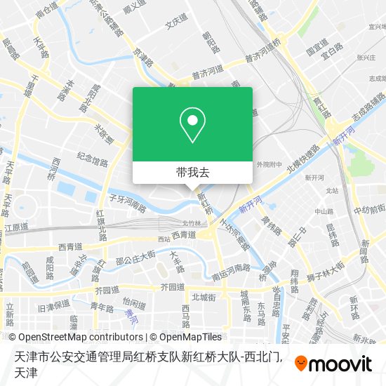 天津市公安交通管理局红桥支队新红桥大队-西北门地图
