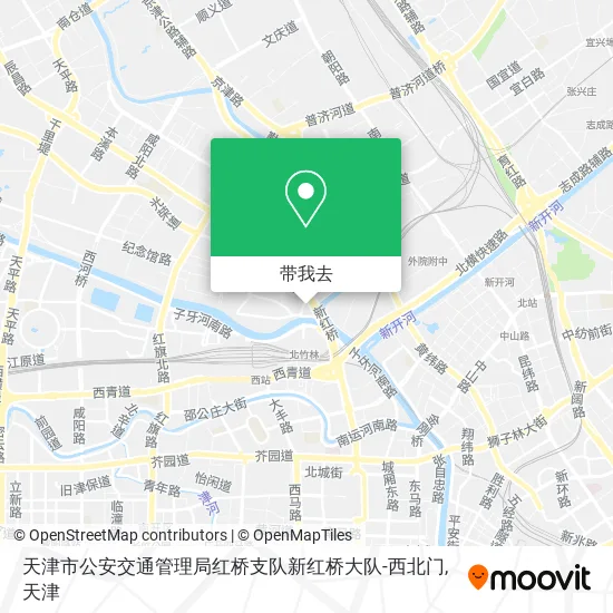 天津市公安交通管理局红桥支队新红桥大队-西北门地图