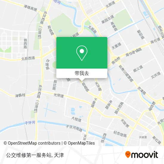 公交维修第一服务站地图
