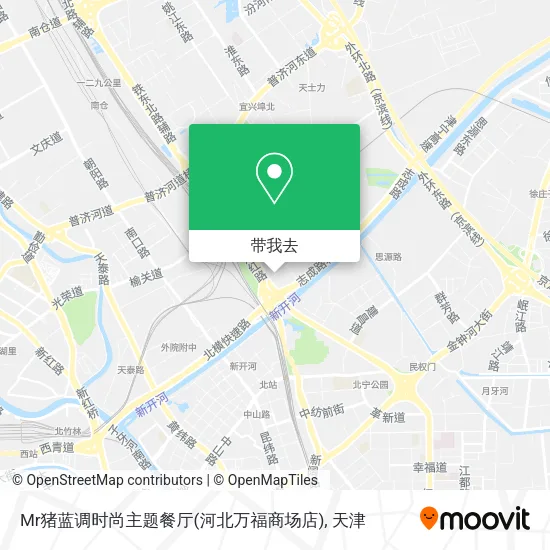 Mr猪蓝调时尚主题餐厅(河北万福商场店)地图