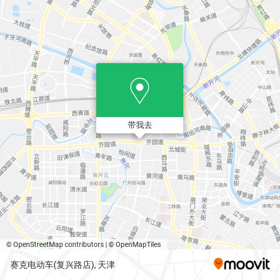 赛克电动车(复兴路店)地图