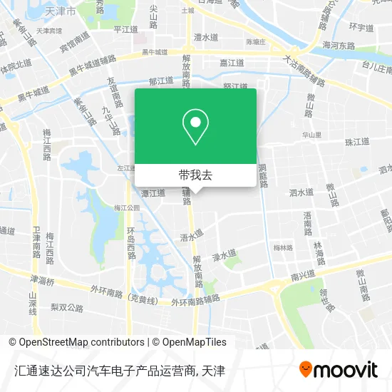 汇通速达公司汽车电子产品运营商地图