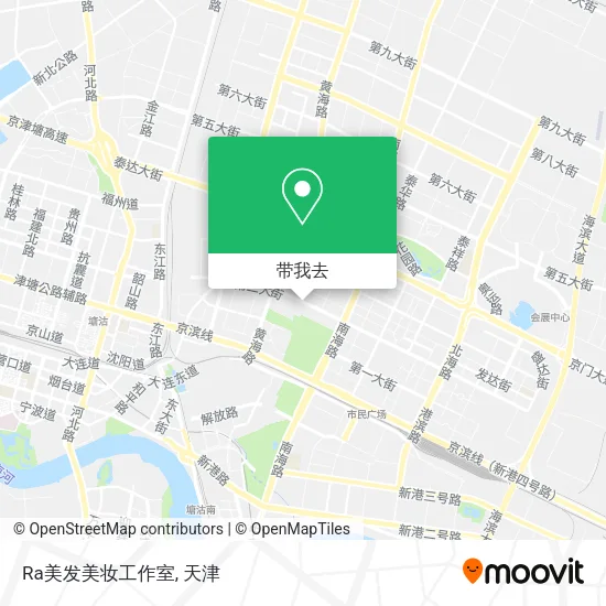 Ra美发美妆工作室地图