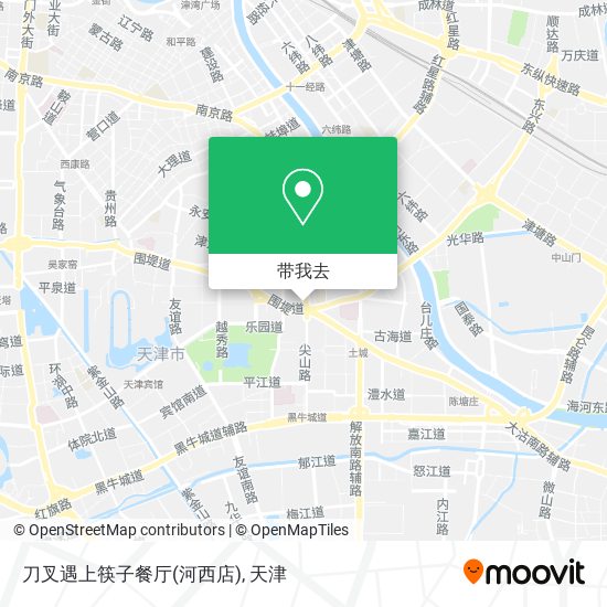 刀叉遇上筷子餐厅(河西店)地图