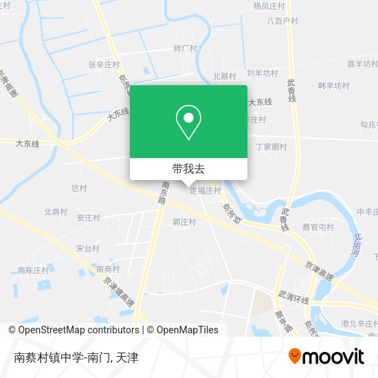 南蔡村镇中学-南门地图
