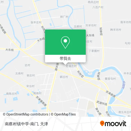 南蔡村镇中学-南门地图