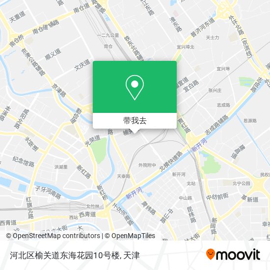 河北区榆关道东海花园10号楼地图
