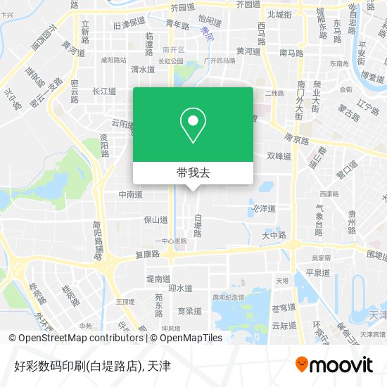 好彩数码印刷(白堤路店)地图