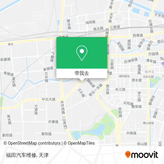 福田汽车维修地图