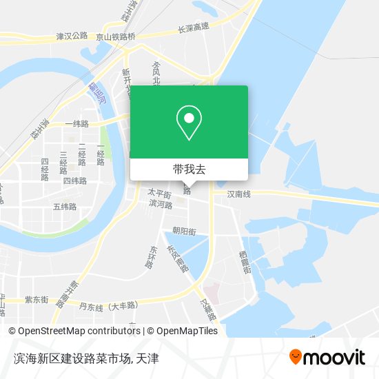 滨海新区建设路菜市场地图