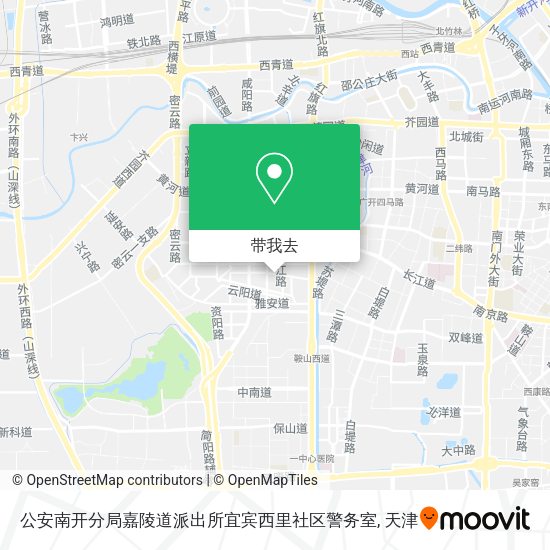 公安南开分局嘉陵道派出所宜宾西里社区警务室地图