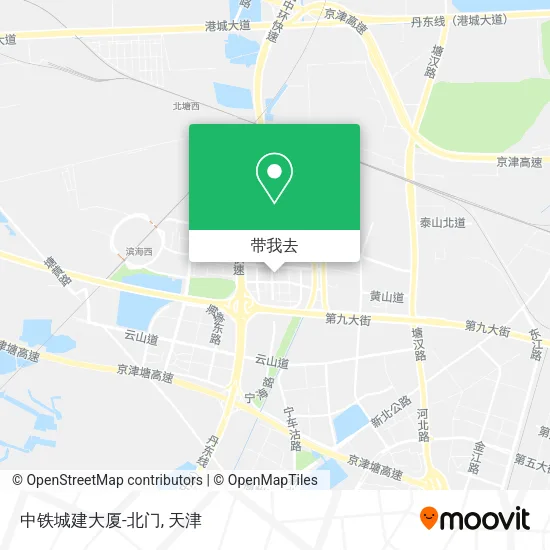 中铁城建大厦-北门地图