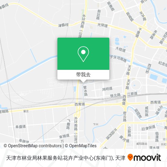 天津市林业局林果服务站花卉产业中心(东南门)地图
