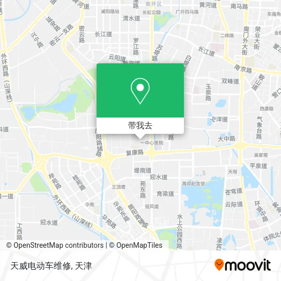 天威电动车维修地图