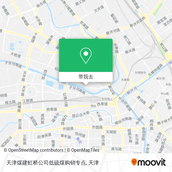 天津煤建虹桥公司低硫煤购销专点地图