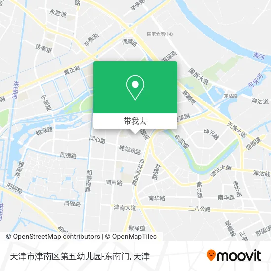 天津市津南区第五幼儿园-东南门地图