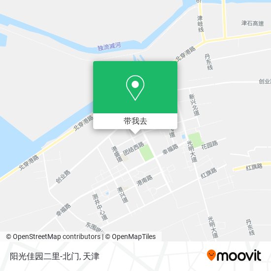 阳光佳园二里-北门地图