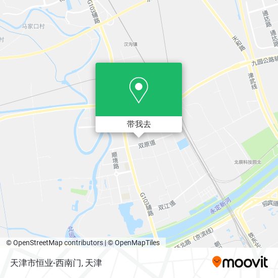 天津市恒业-西南门地图