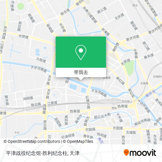 平津战役纪念馆-胜利纪念柱地图