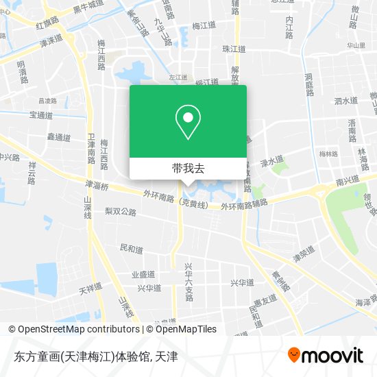 东方童画(天津梅江)体验馆地图