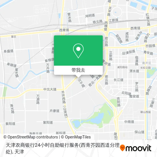 天津农商银行24小时自助银行服务(西青芥园西道分理处)地图