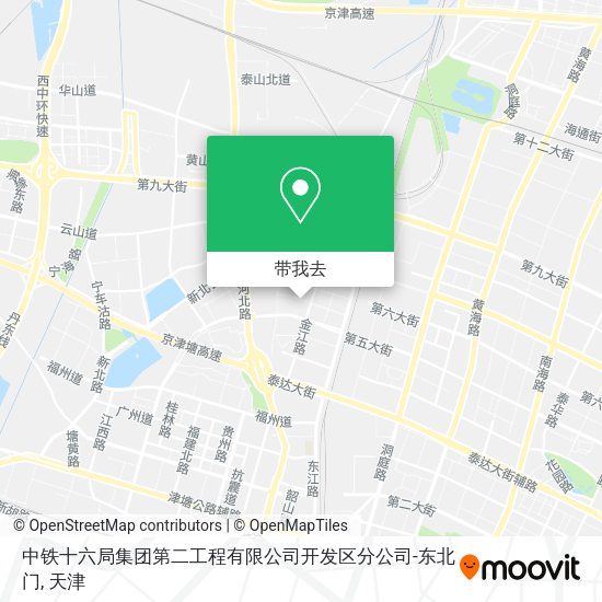 中铁十六局集团第二工程有限公司开发区分公司-东北门地图