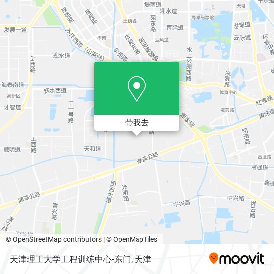 天津理工大学工程训练中心-东门地图