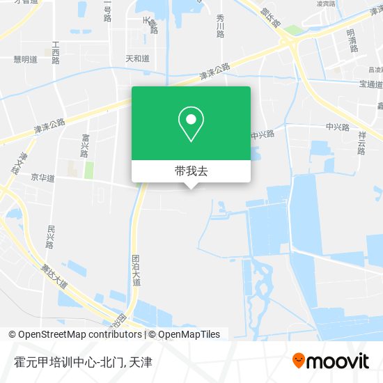 霍元甲培训中心-北门地图