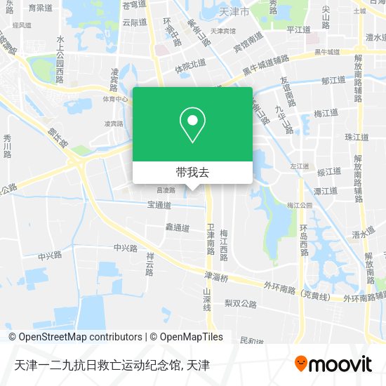 天津一二九抗日救亡运动纪念馆地图