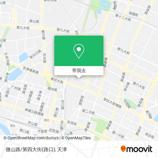 微山路/第四大街(路口)地图