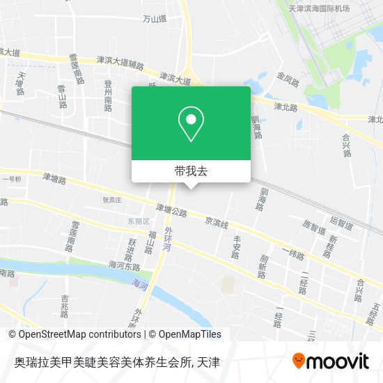 奥瑞拉美甲美睫美容美体养生会所地图