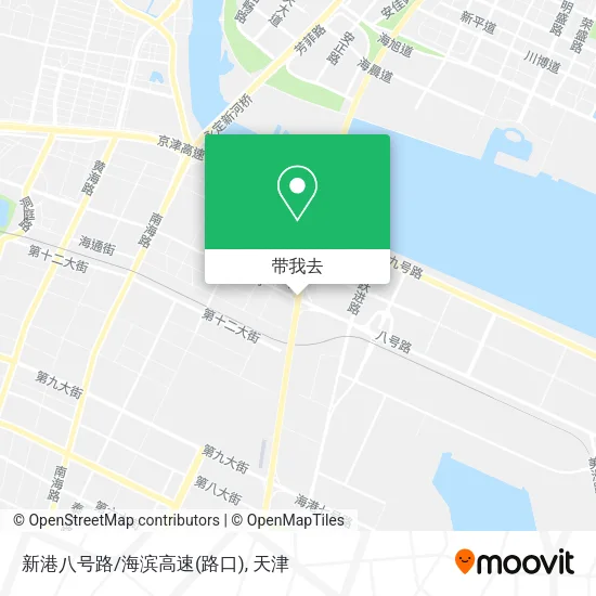 新港八号路/海滨高速(路口)地图