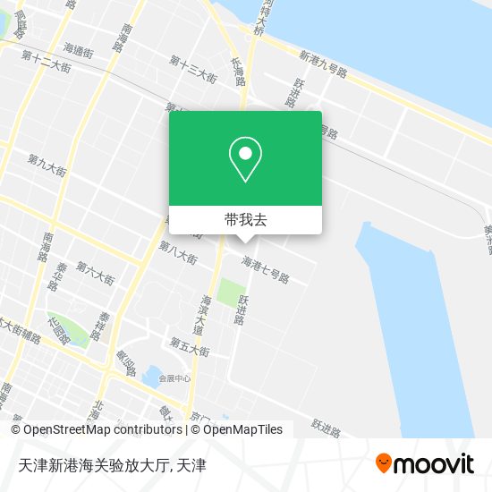 天津新港海关验放大厅地图