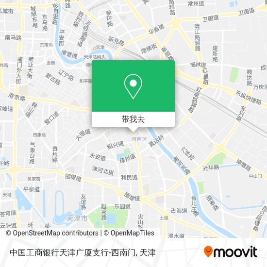 中国工商银行天津广厦支行-西南门地图