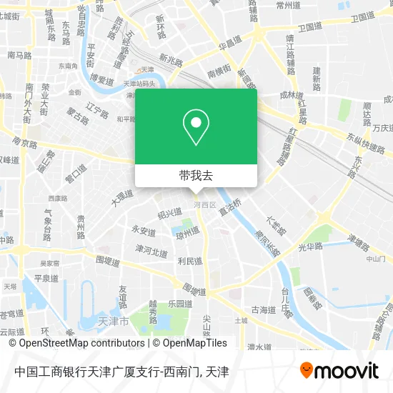 中国工商银行天津广厦支行-西南门地图