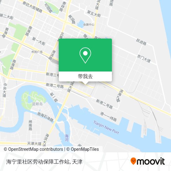 海宁里社区劳动保障工作站地图