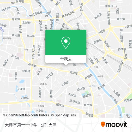 天津市第十一中学-北门地图