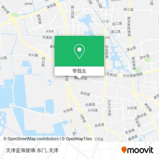 天津蓝海玻璃-东门地图